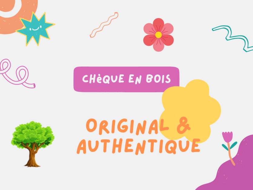 Chèque en bois